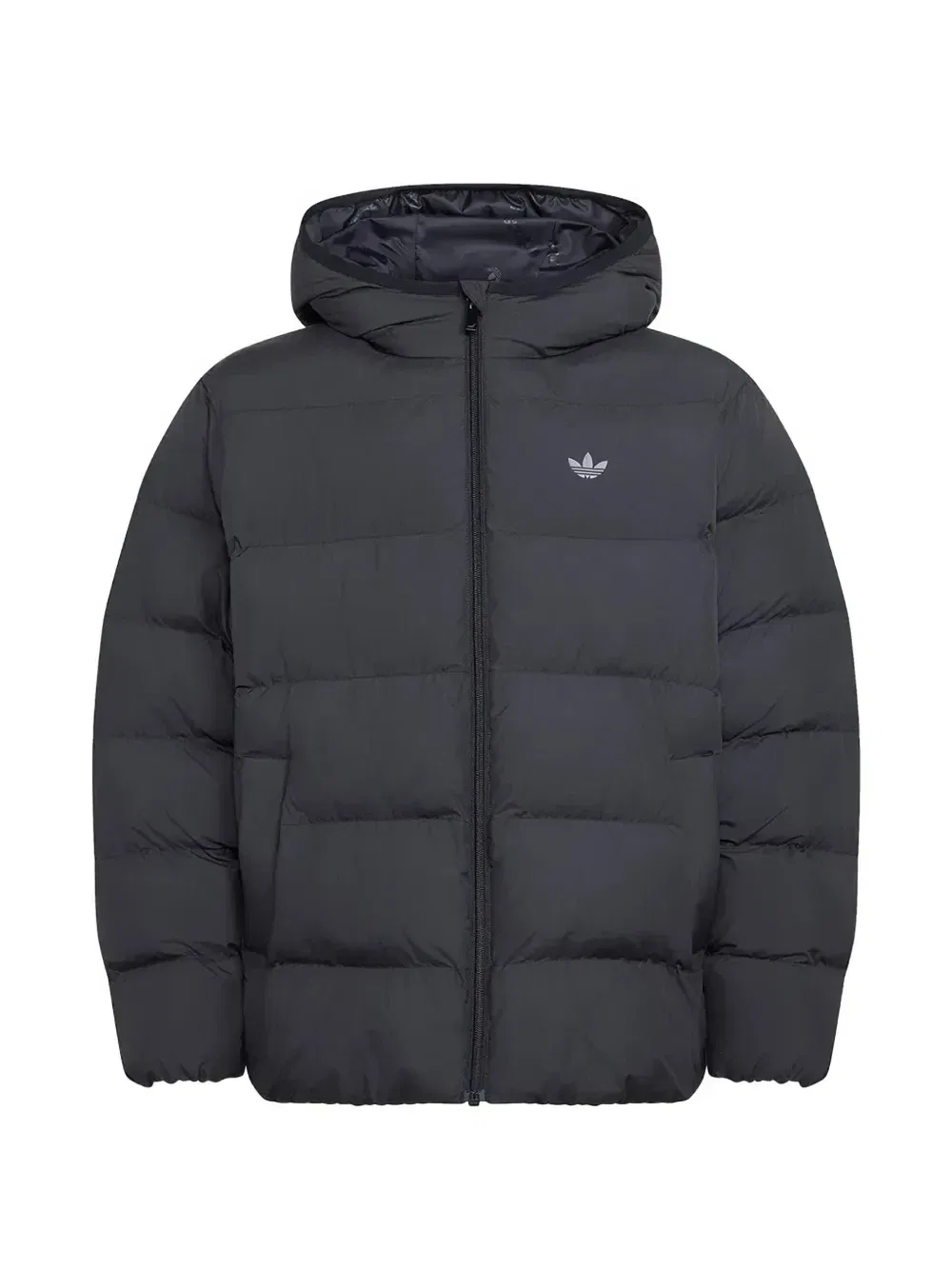 Стеганая куртка с капюшоном Adidas Kids, черный
