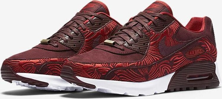 Кроссовки Nike Wmns Air Max 90 Ultra LOTC QS 'Shanghai', красный — фото 3