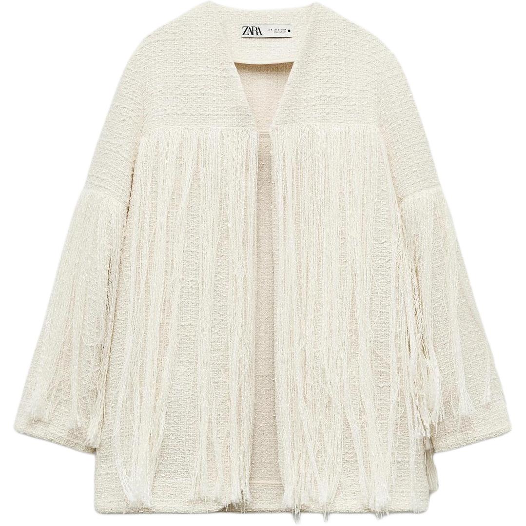 ZARA Куртка ZW Series женская натурального цвета, Natural — фото 3