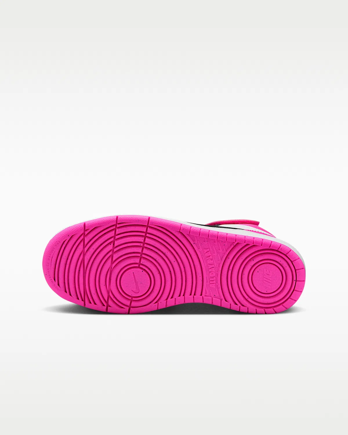Кроссовки Nike Court Borough Mid 2 для детей, White/Fierce Pink/Black — фото 2
