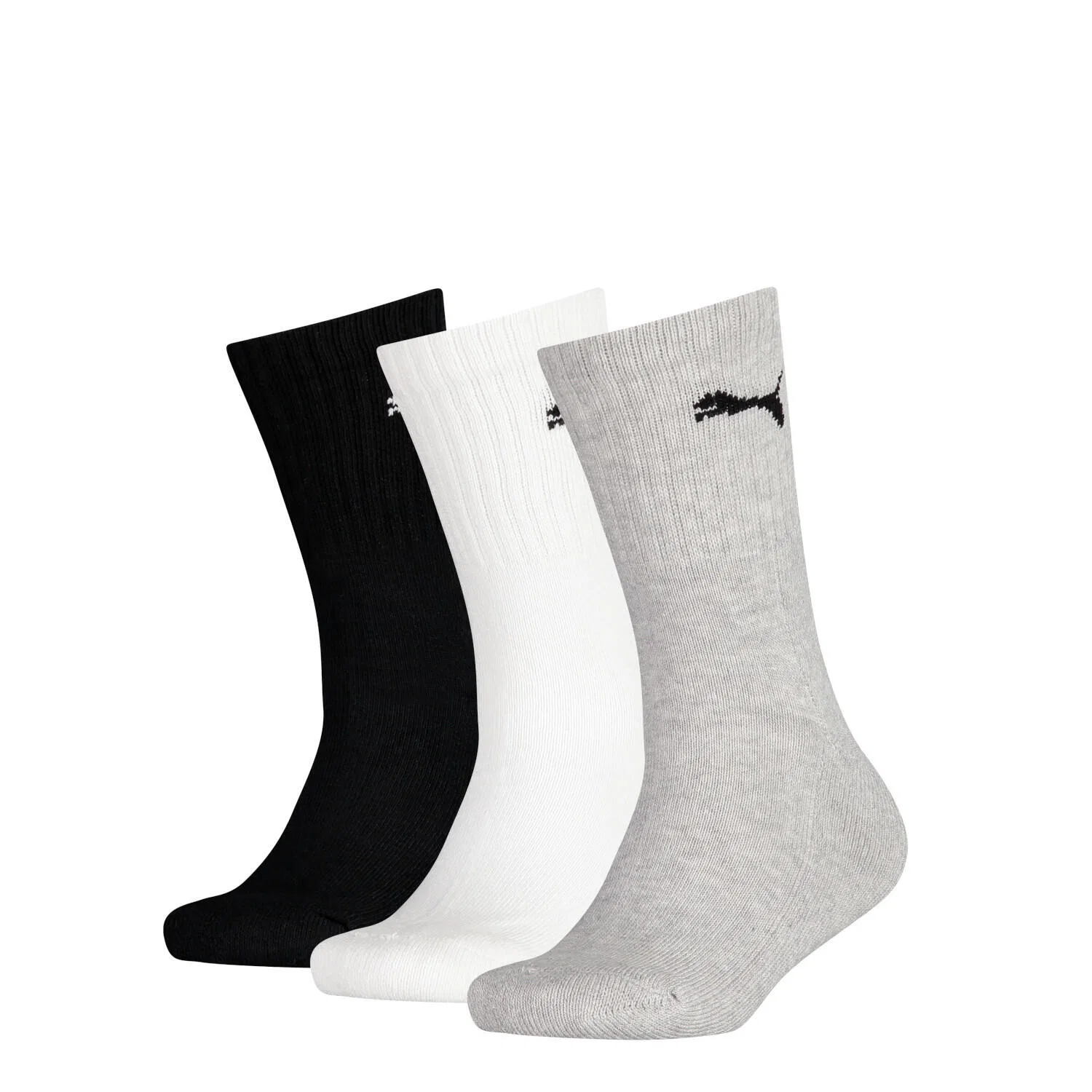 Детские носки с логотипом Puma Kids Crew Sock 3P, Puma, Цвет Grau