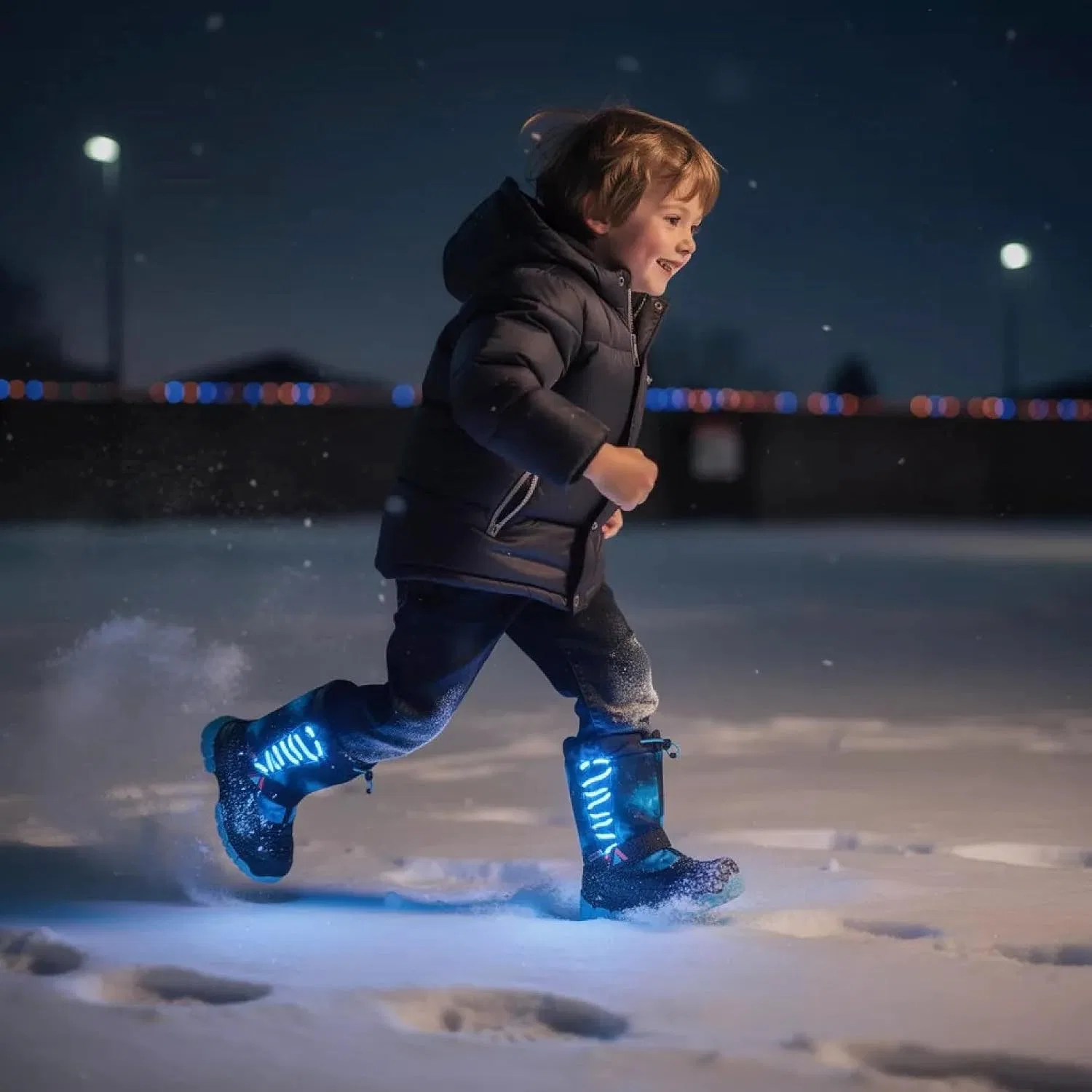 Детские зимние ботинки с подсветкой Absolute Thunder 3 Absolute Canada, Blue — фото 2