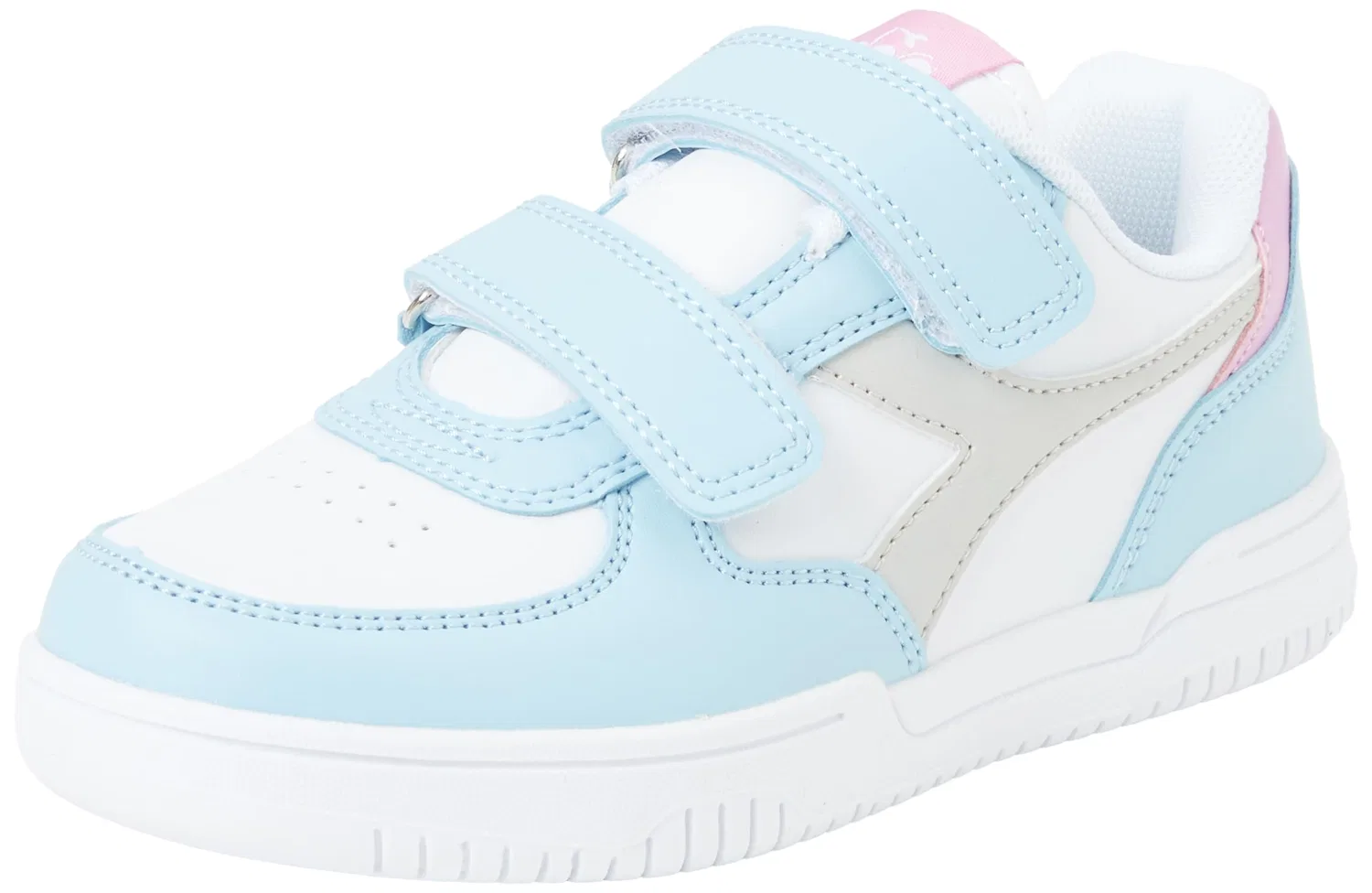 Детские кроссовки для мальчиков с липучкой Raptor Low Ps Diadora, Cool Blue Dawn Blue