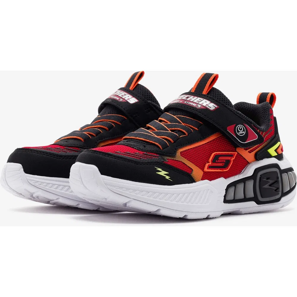 Детские кроссовки для мальчиков с подсветкой Light Storm 3.0, Black Red Skechers — фото 4