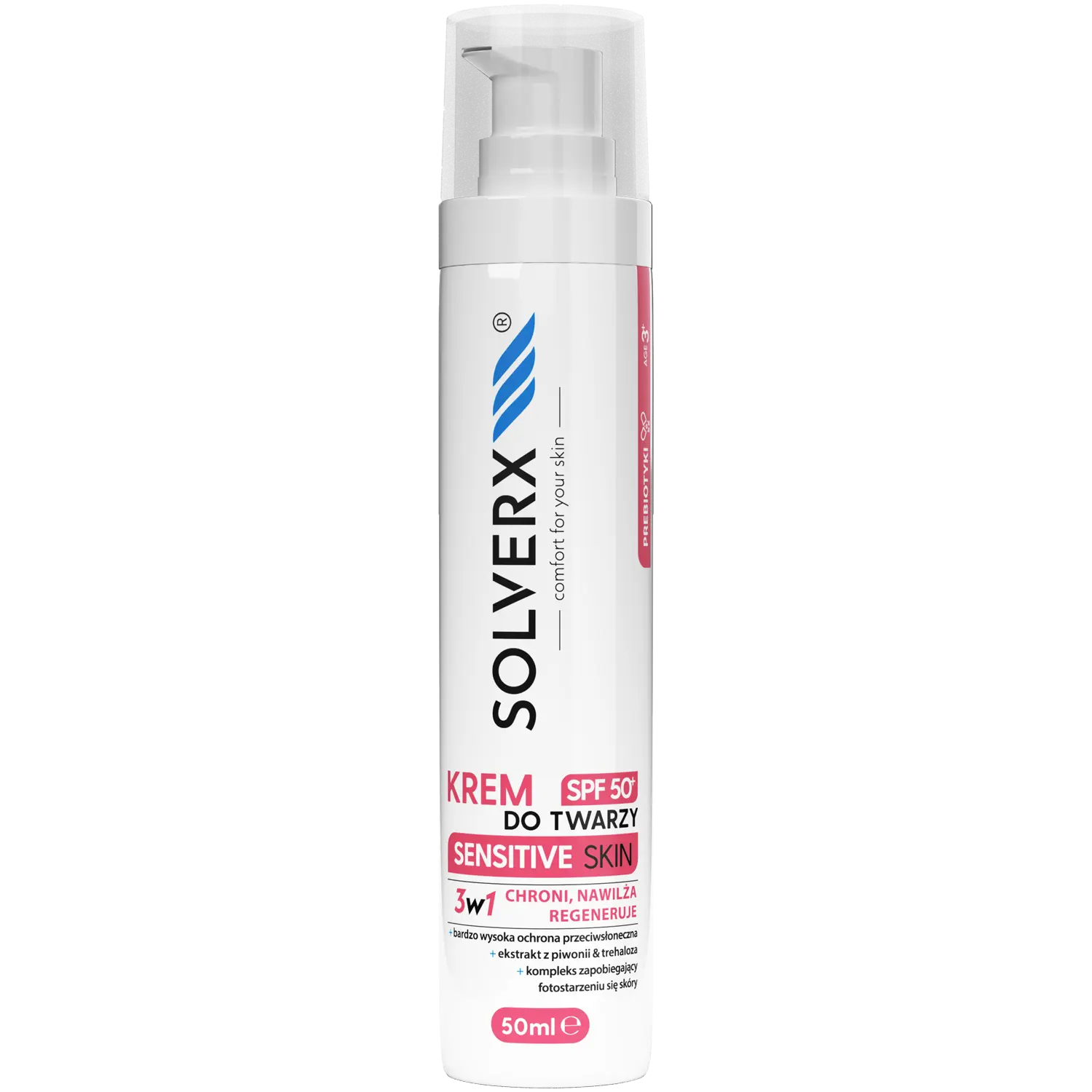 

Solverx Sensitive крем для лица SPF50+, 50 мл