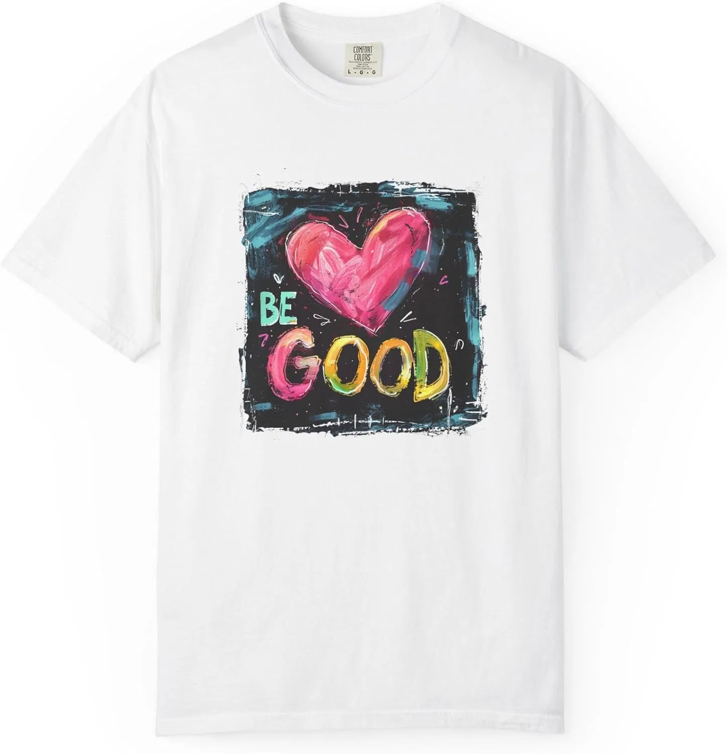 Женская футболка с принтом BE Good Graphic T-Shirt, белый