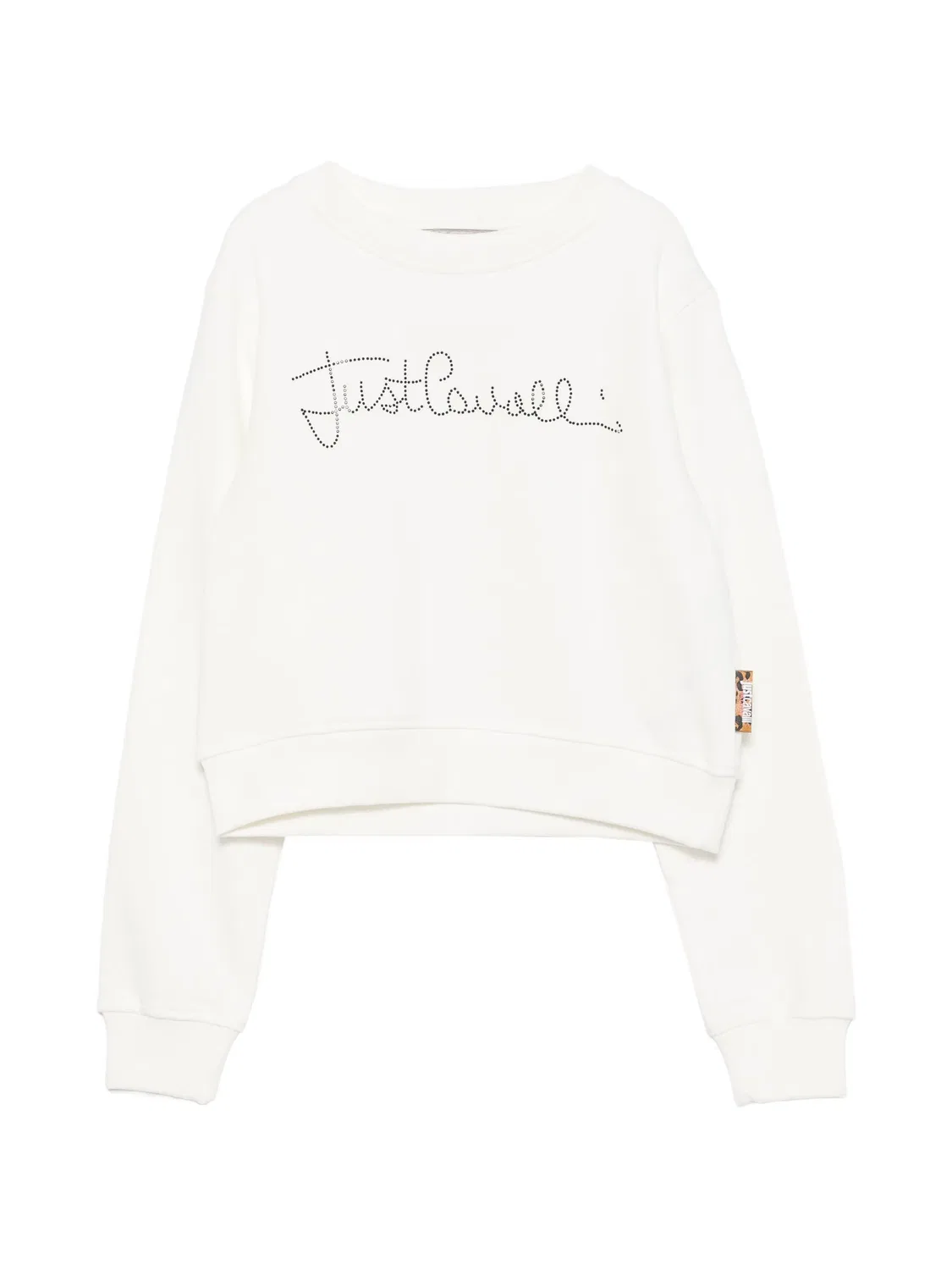 Толстовка с логотипом Roberto Cavalli Junior, белый
