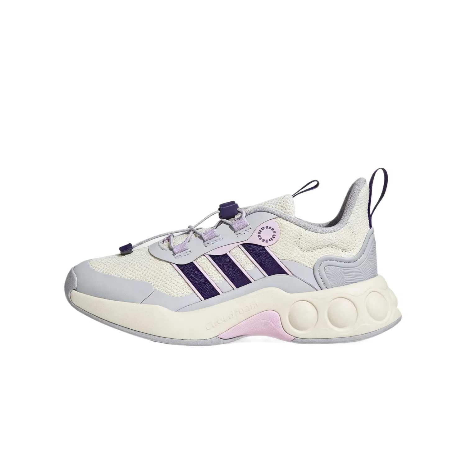 Детские кроссовки для активного отдыха Adidas, Ivory/Solid Gray/Violet