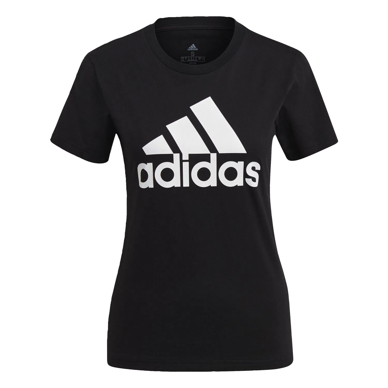 Мужская футболка с принтом Essentials Logo Adidas, Schwarz Weiss