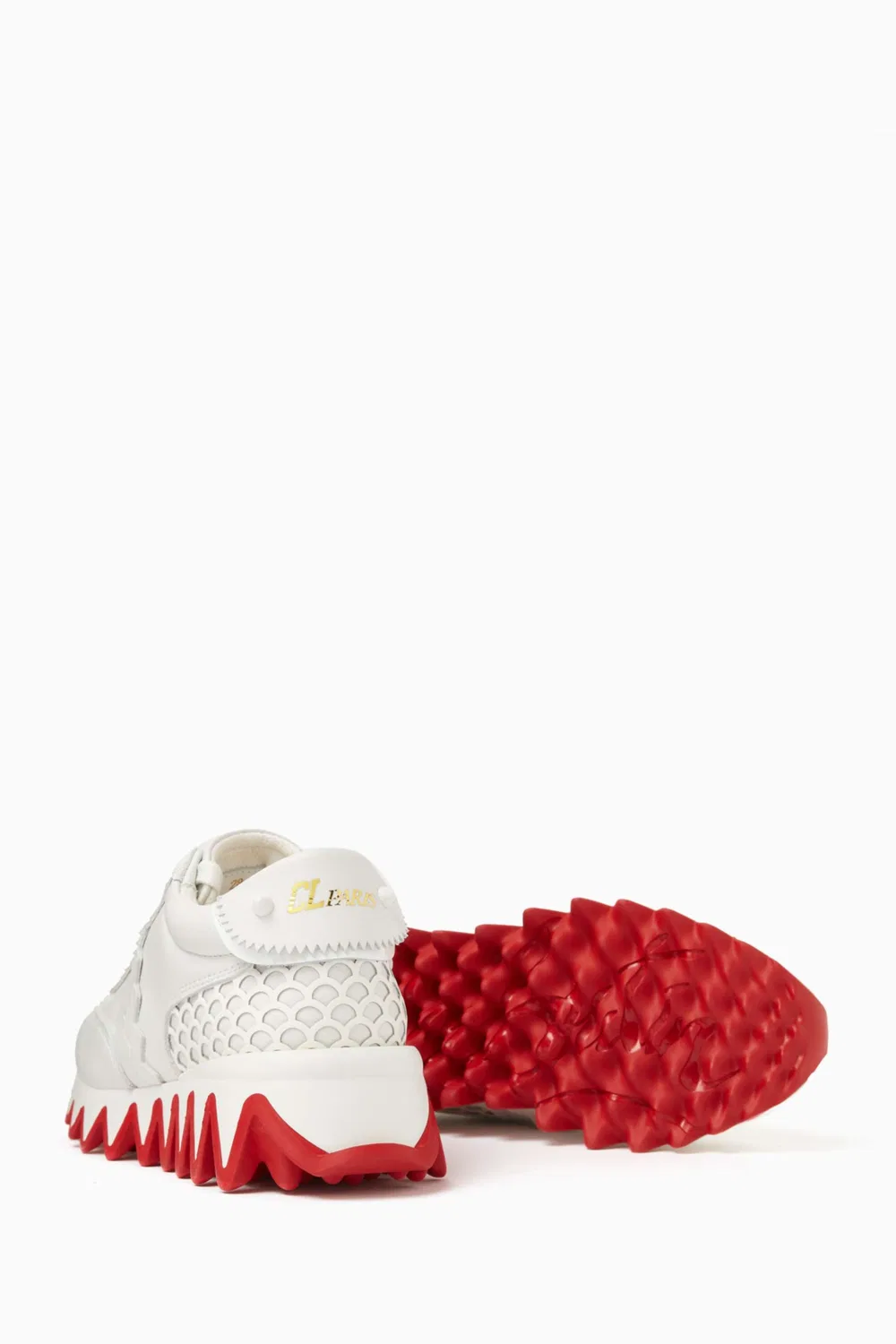Кроссовки кожаные Mini Shark Christian Louboutin — фото 2
