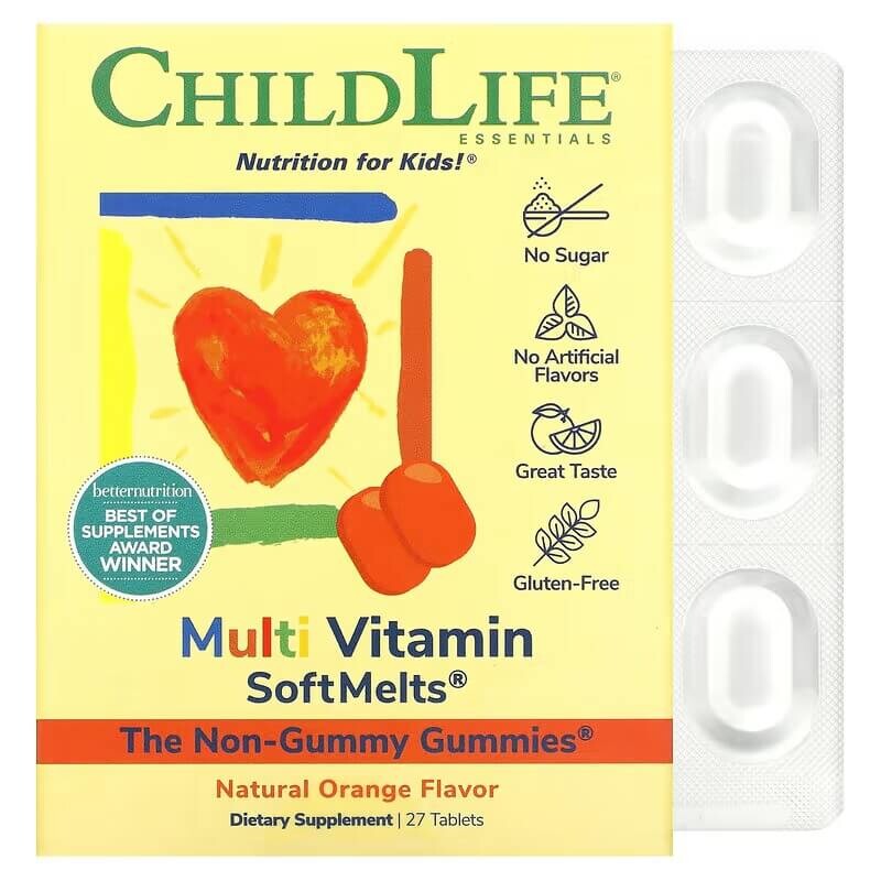 

Мультивитамины SoftMelts 27 таблеток ChildLife