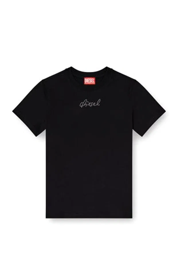 Женская футболка из денима Slim Diesel, Black — фото 4