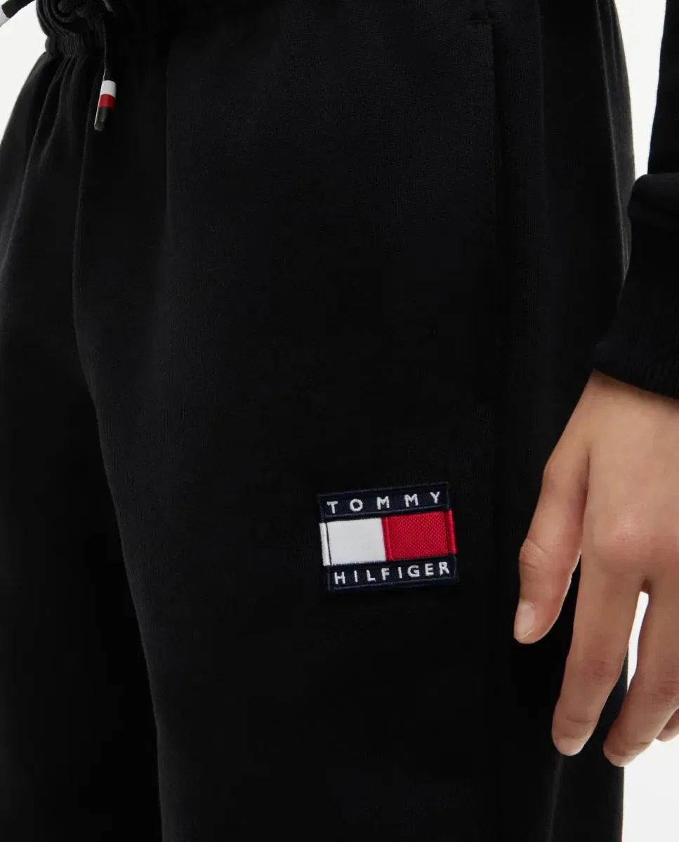Детские спортивные штаны для мальчиков с логотипом Tommy Hilfiger, Negro — фото 4