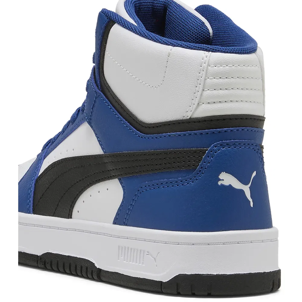 Детские кроссовки для девочек с высоким берцем Rebound Slam Mid Jr Puma, Blue — фото 4
