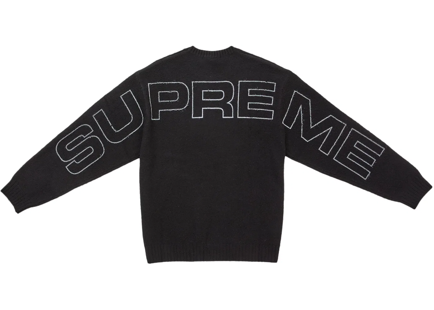 Мужской свитер с ворсом Supreme Sweater (SS26), Black — фото 2