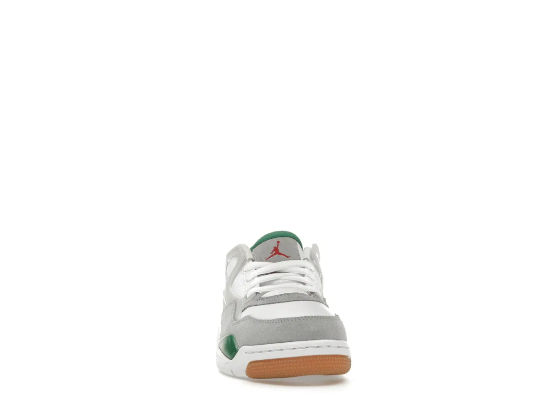 Детские кроссовки Lifestyle Jordan 4 RM Jordan, White/Pine Green/Neutral Grey/Wolf Grey/Varsity Red/Gum Dark Brown — фото 2