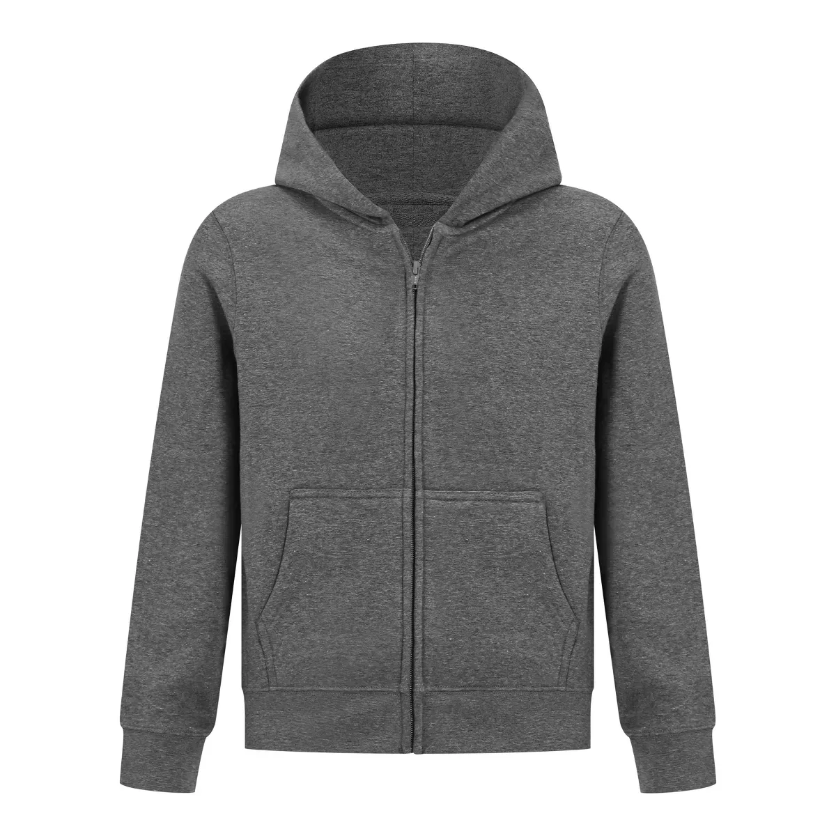 Детское худи на молнии с принтом Everyday Kids, Charcoal Gray