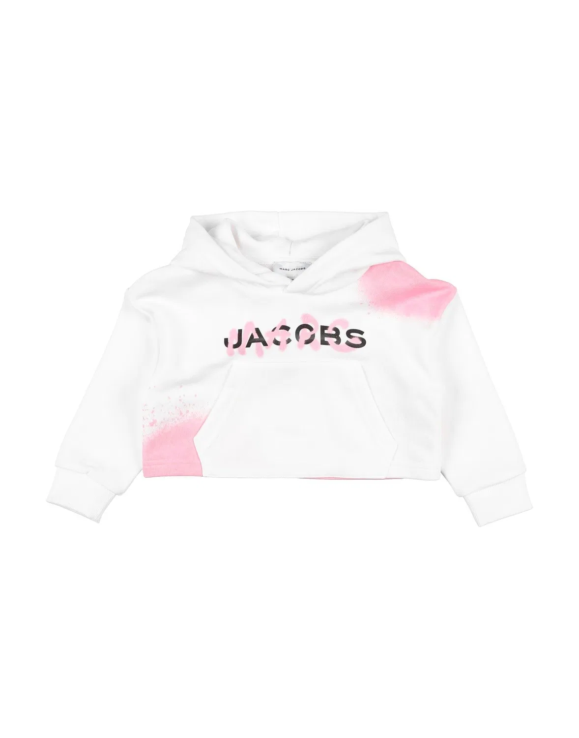 Детская футболка-худи с капюшоном с принтом Marc Jacobs, белый