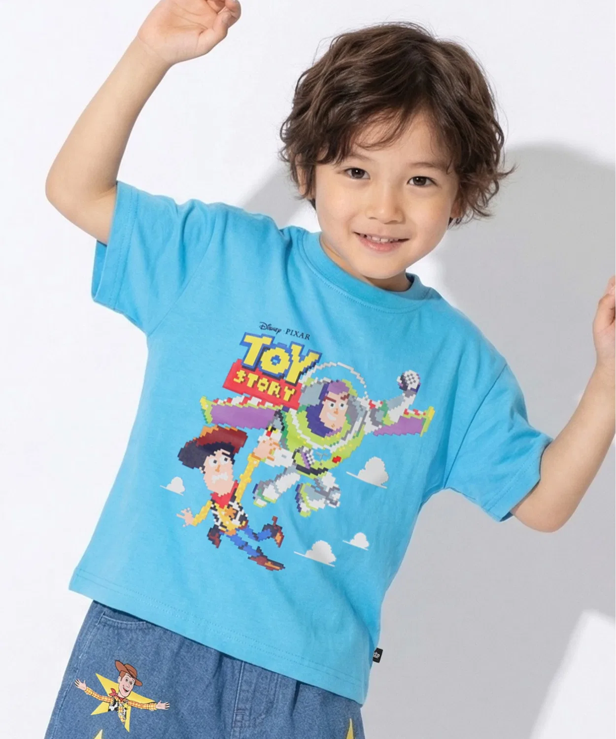 Детская футболка с принтом Toy Story Dot Character Disney, Бирюзовый