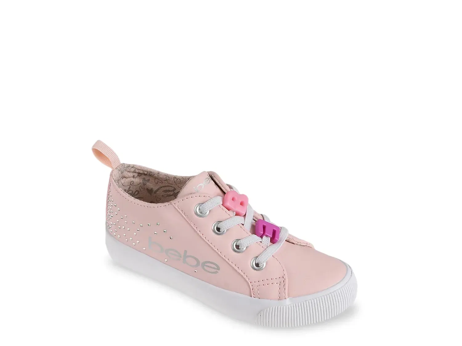Кеды Chama с кристаллами, bebe, светло-розовые
