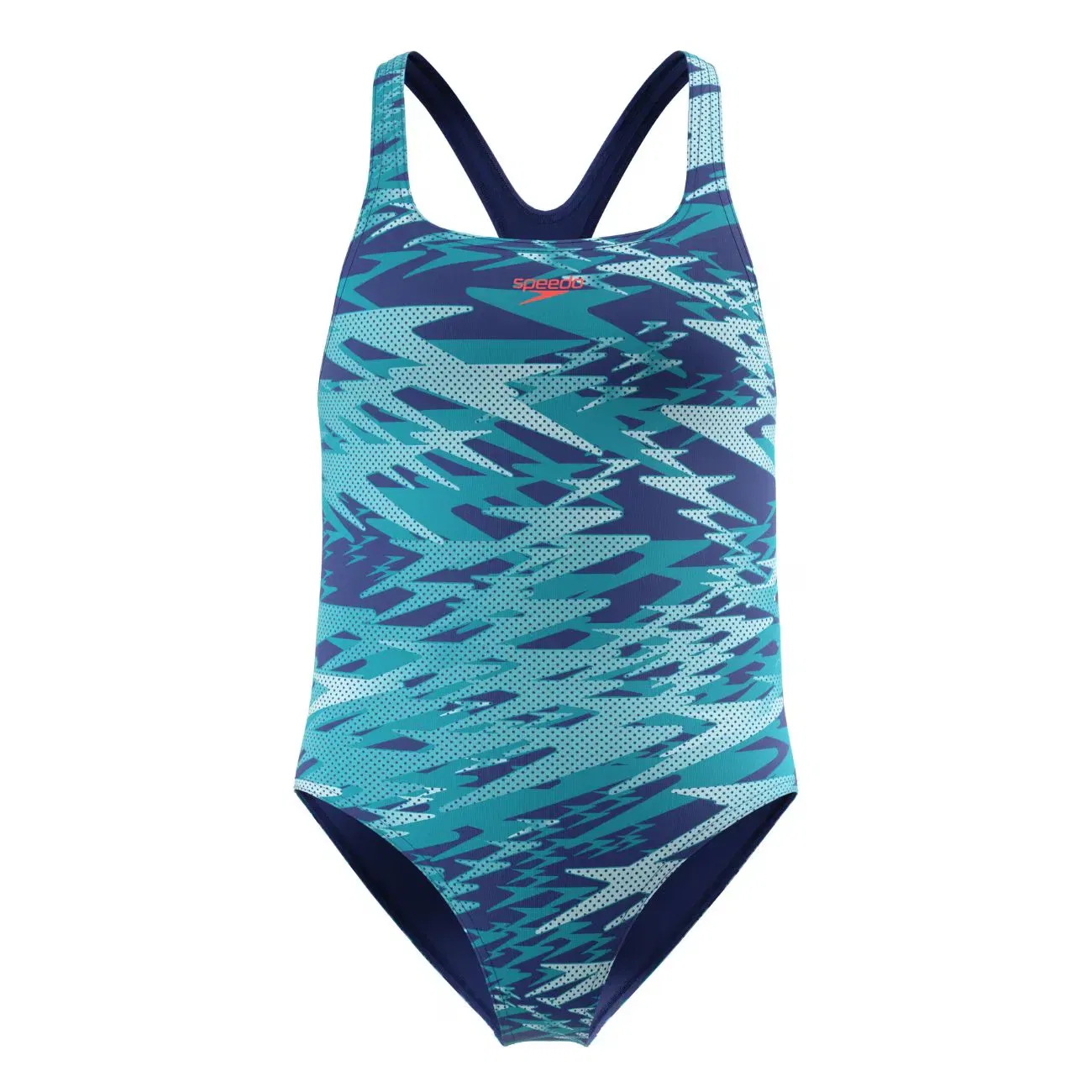 Детский купальник для девочек с принтом Hyperboom Print Medalist Speedo, Verde