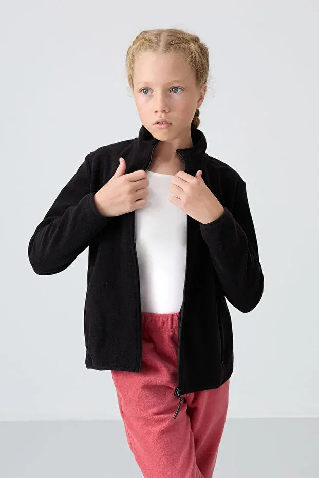 Детские свитшот для девочек с вышивкой Tommy Life, Black — фото 4