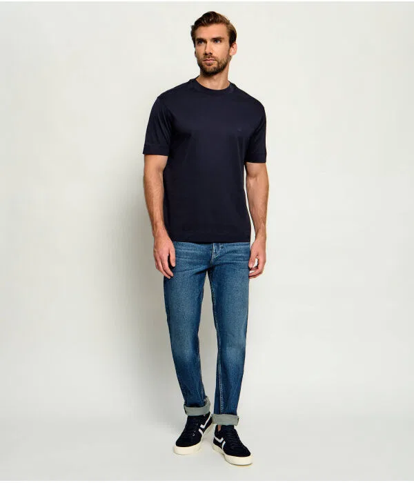 Мужская футболка с круглым вырезом Regular Fit Emporio Armani, Blu Marino — фото 2