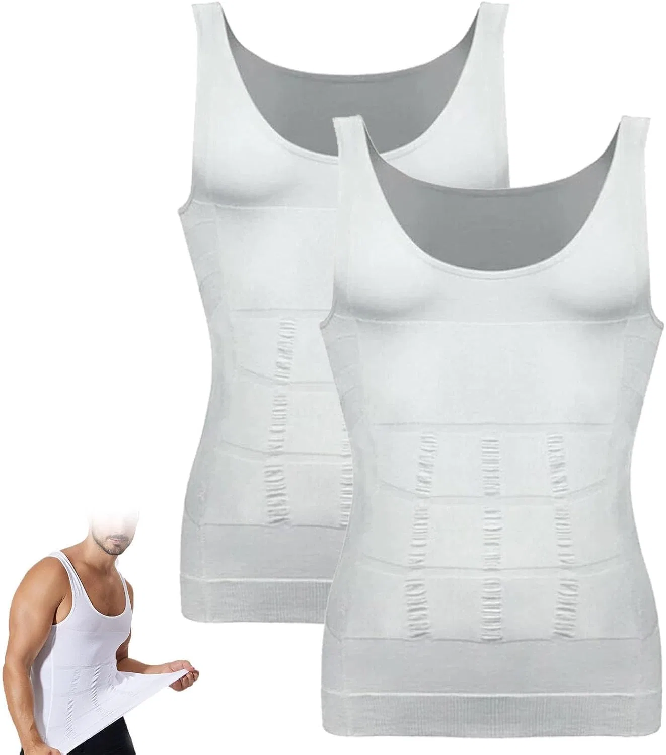 Мужская компрессионная майка Sculptcore, Black