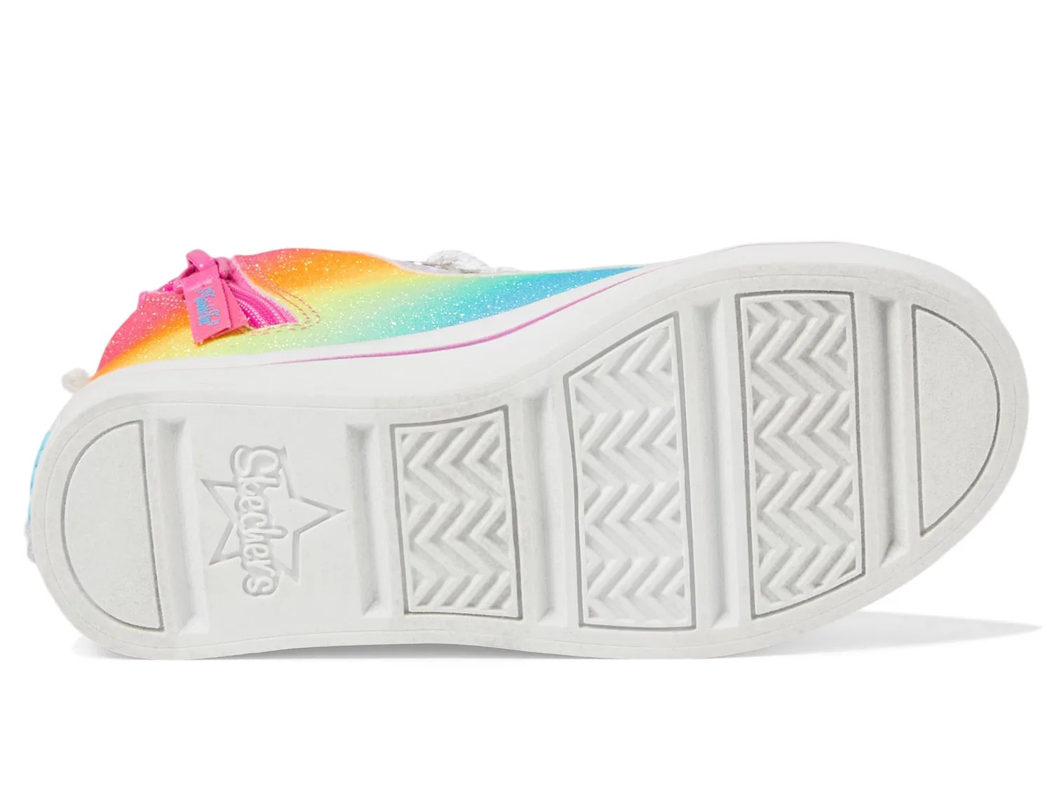Детские кроссовки для девочек Skechers TWI-lites 2.0 Wings of Dream, Hot Pink Synthetic Multi Trim — фото 4