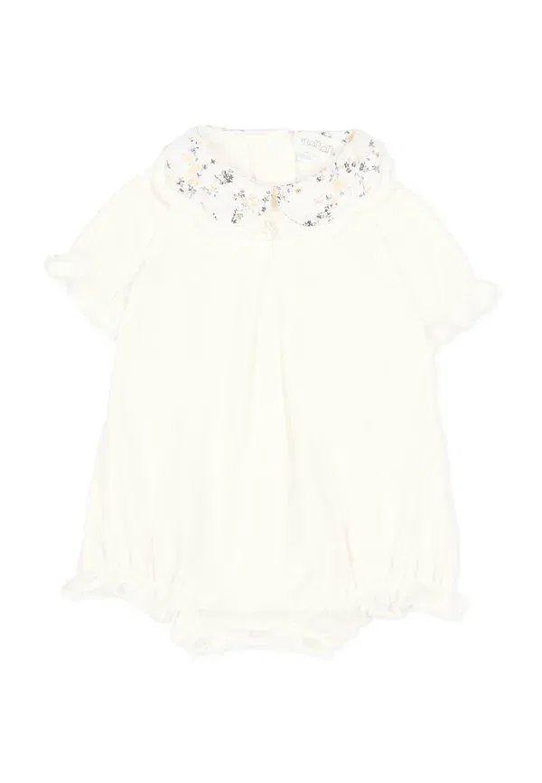Комбинезон хлопковый Pagliaccetti Nanan, Ivory, слоновая кость