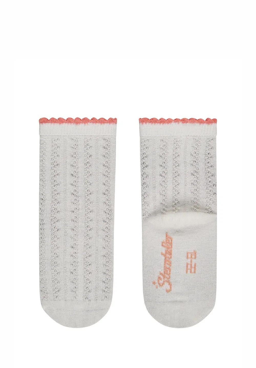 Socken 4er Pack Struktur, äpfel, uni und Struktur - носки Sterntaler, Ecru — фото 2