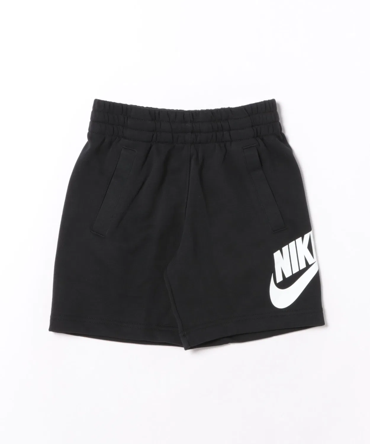 Детские шорты из французского терри с принтом Club NIKE, Black White