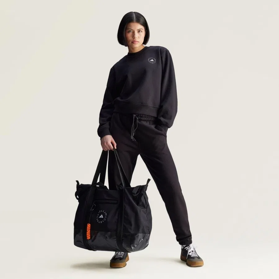 Женский свитшот с длинным рукавом By Stella Mccartney adidas, Черный — фото 3