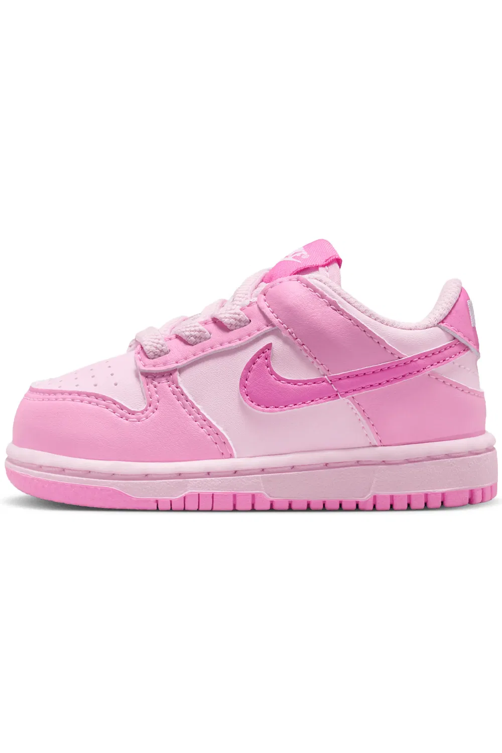 Детские кроссовки баскетбольные Dunk Low Nike, Pink/Pink/White/Pink — фото 3