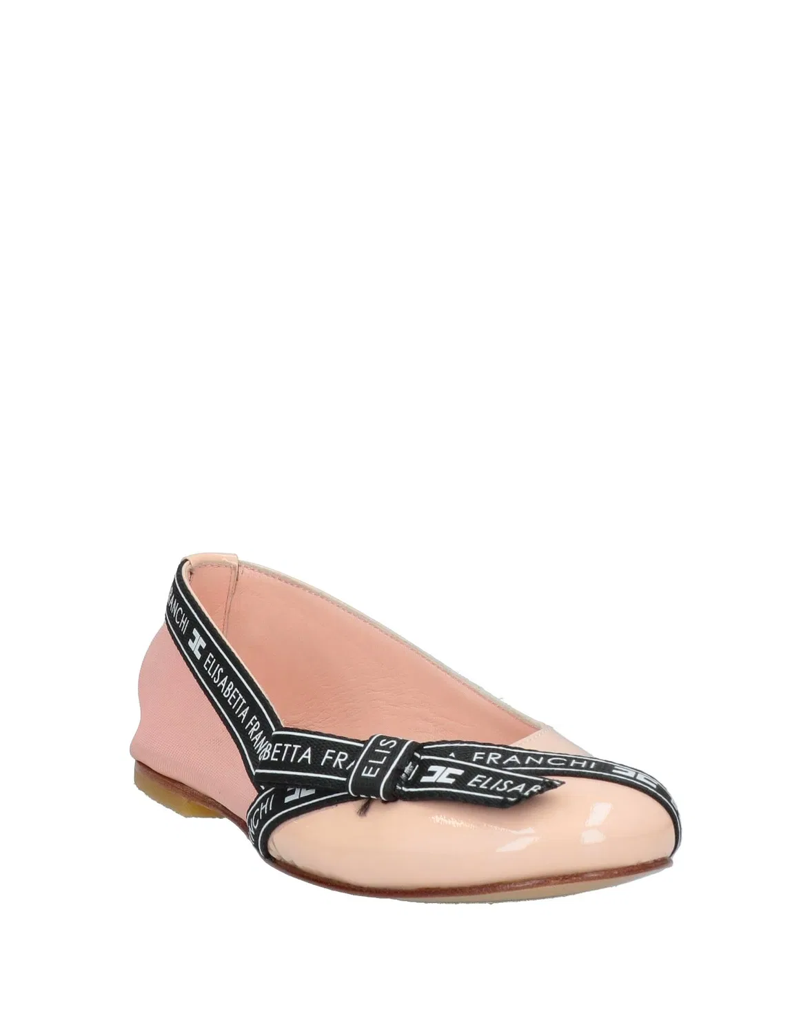 Детские балетки для девочек с бантом Elisabetta Franchi, Light Pink — фото 2