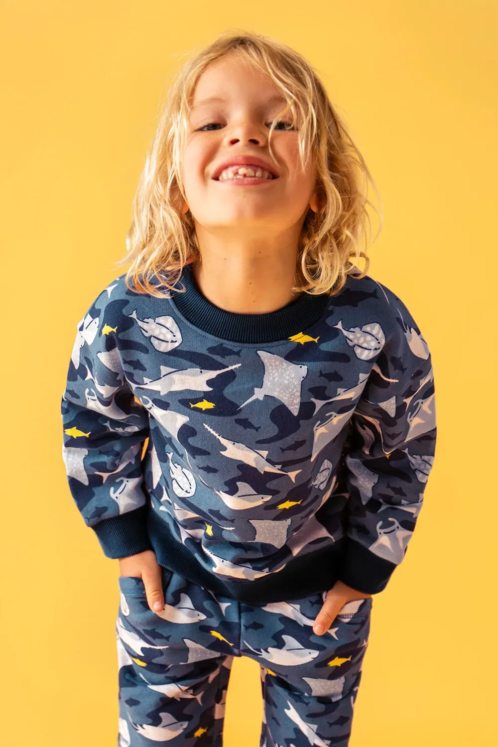 Детский свитшот Superb Frugi, Blue — фото 2