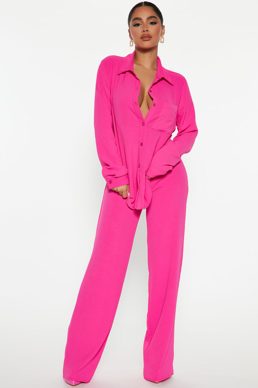 

Брюки Fashion Nova TT3231SET, розовый