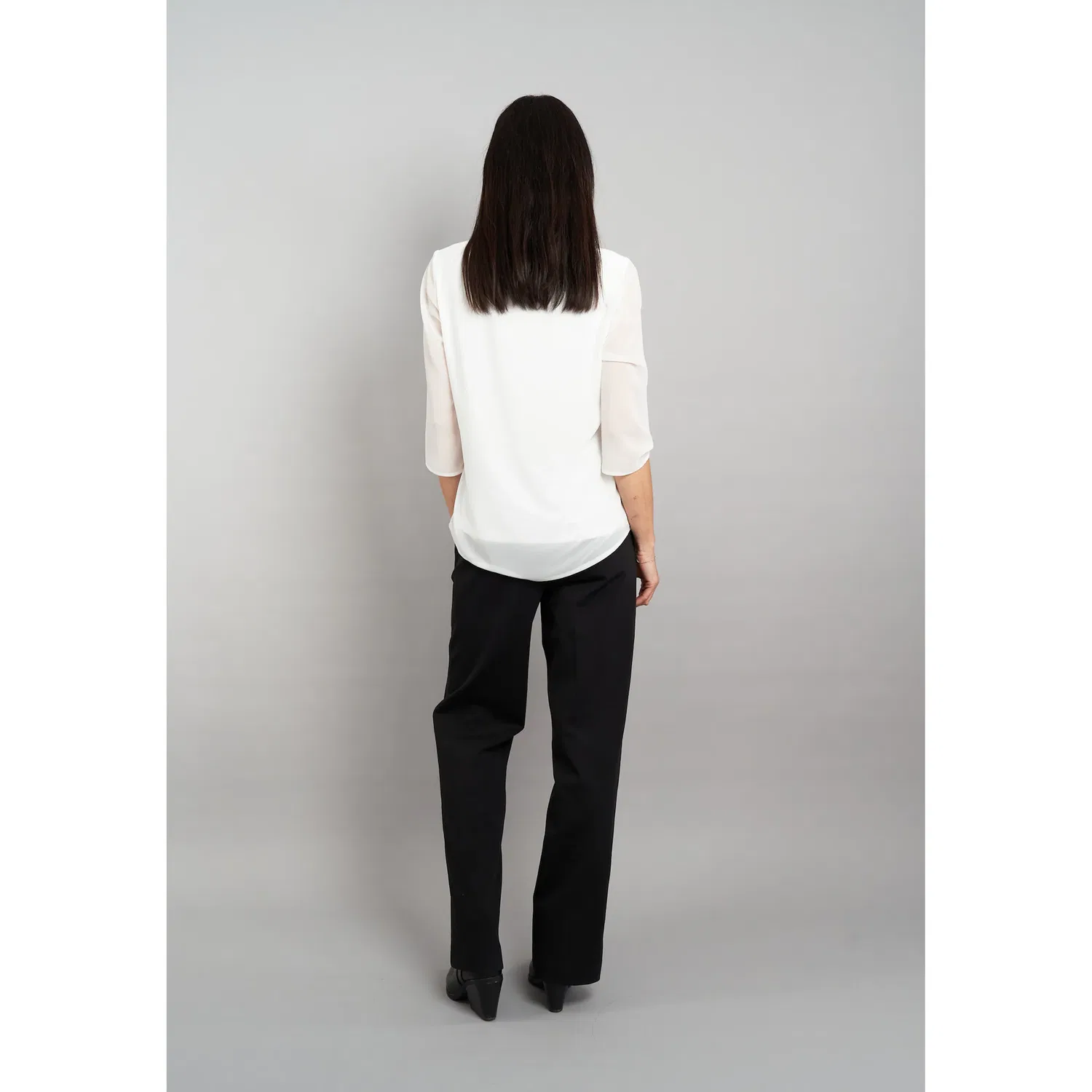 Женская блузка из шифона Seidel Moden, Offwhite — фото 3