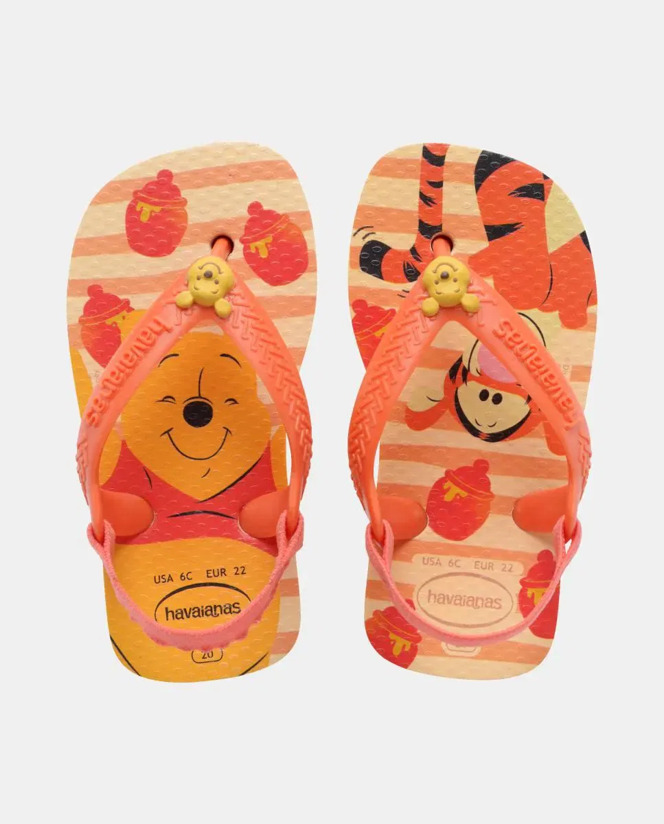 Детские вьетнамки для девочек с принтом Havaianas, Beige