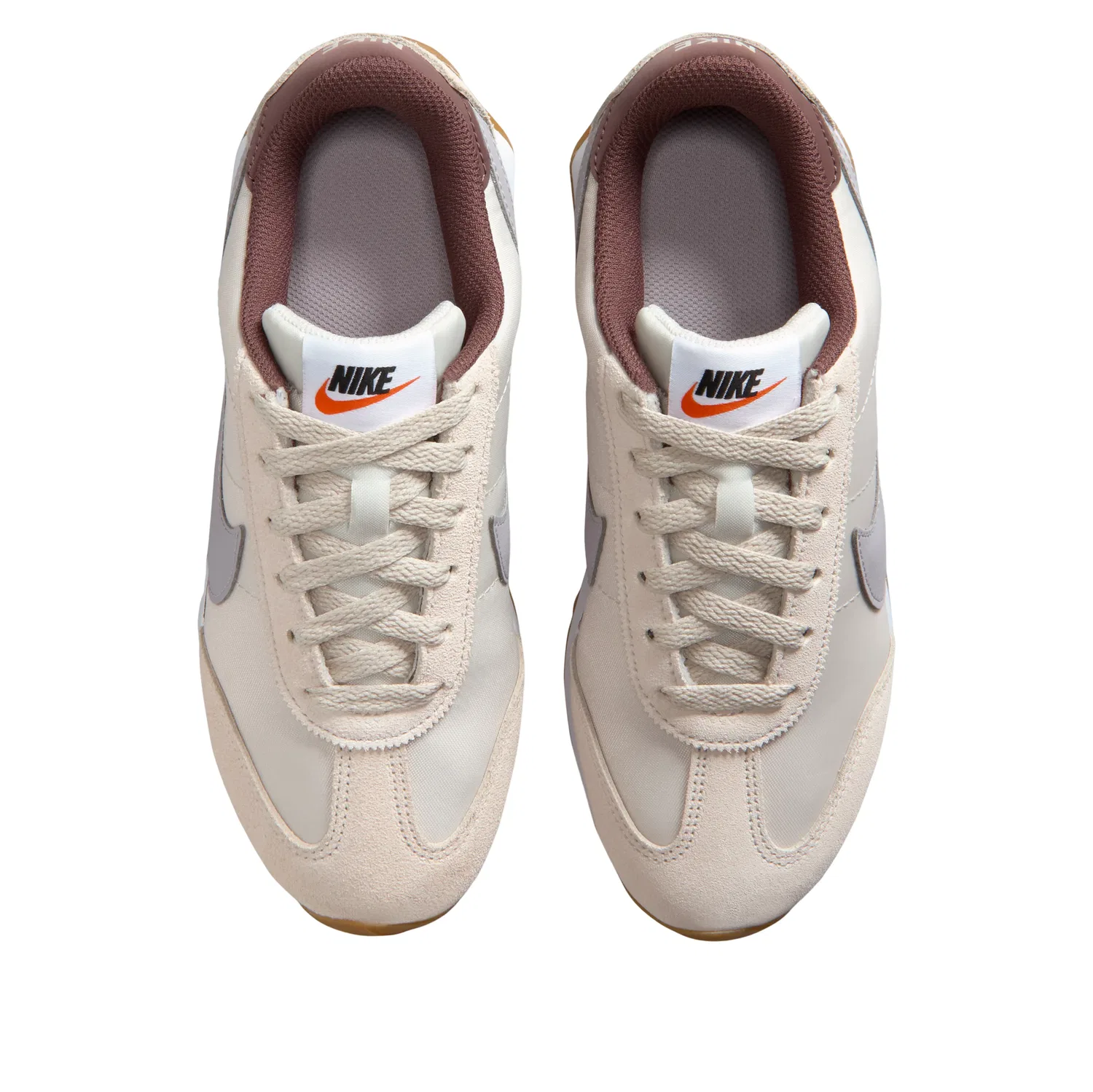 Детские кроссовки с текстильным верхом Pacific 'Light Orewood Brown' Nike, Light Orewood Brown/Tattoo/Safety Orange/Silver Lilac — фото 3