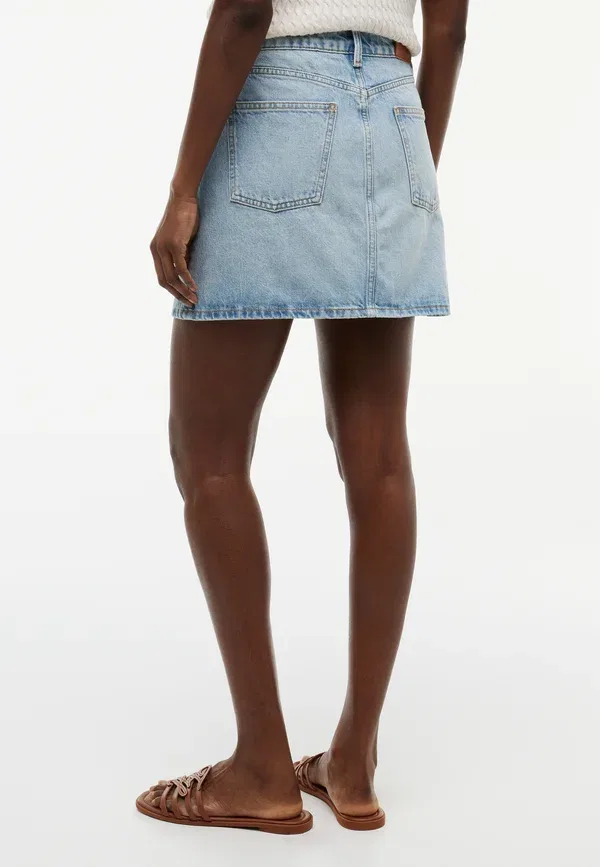 Юбка джинсовая мини Tommy Hilfiger, Light-blue Denim, светло-голубой — фото 3