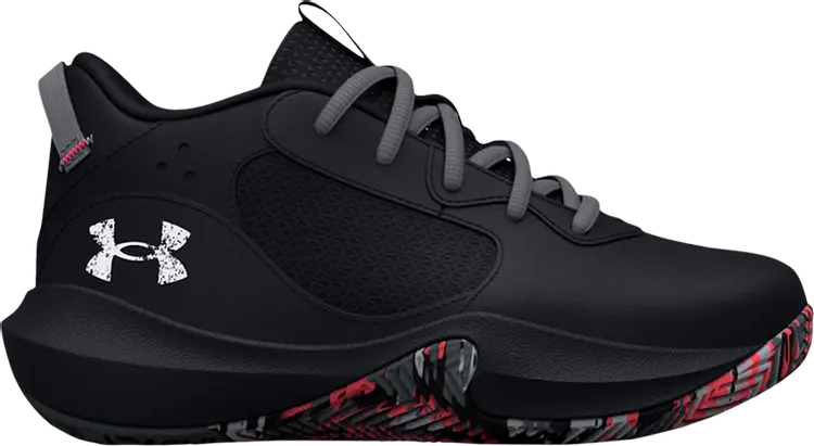 

Кроссовки Under Armour Lockdown 6 PS Black Blitz Red, черный