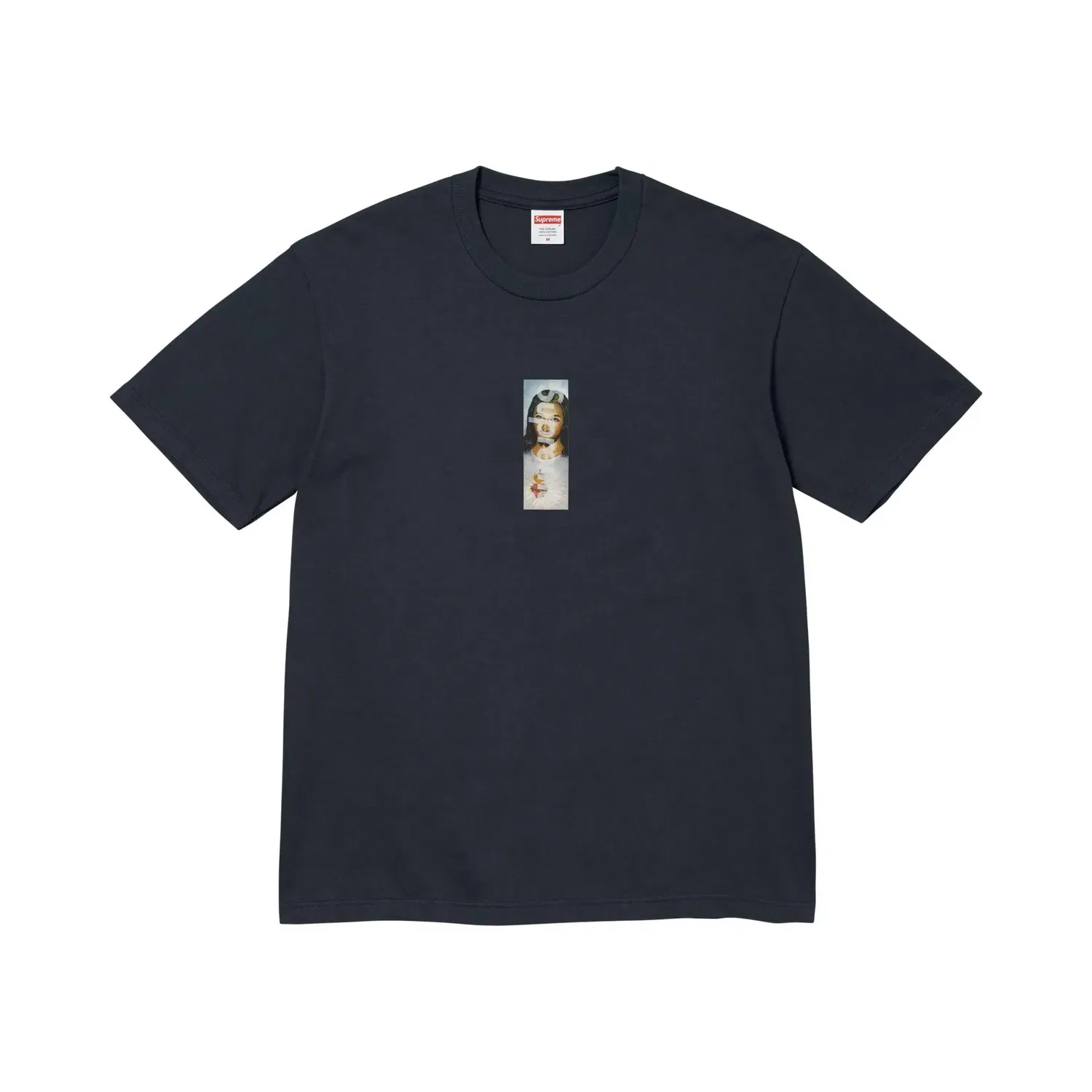 Футболка с принтом Prayer Card Box Logo Supreme, Navy