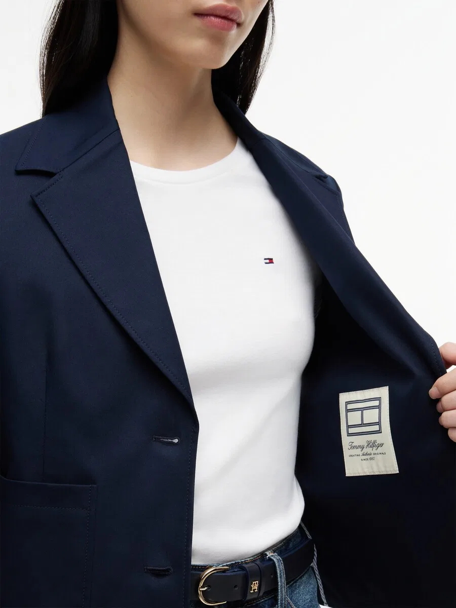 Блейзер TOMMY HILFIGER, цвет морской синий — фото 2