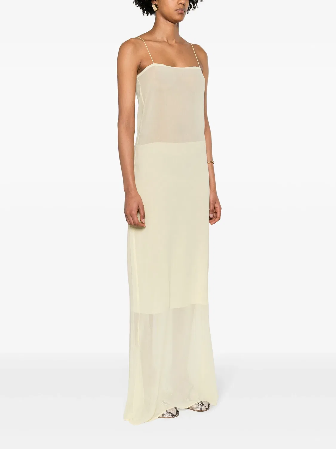 Скользящее платье La Robe Brezza от Jacquemus, лимонно-желтый — фото 2