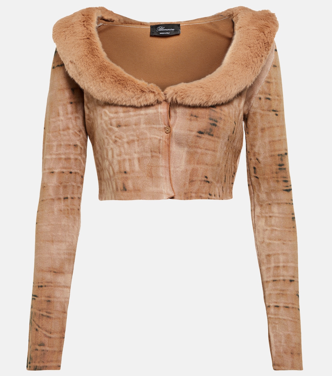 

Укороченный кардиган с отделкой из искусственного меха Blumarine, Lark