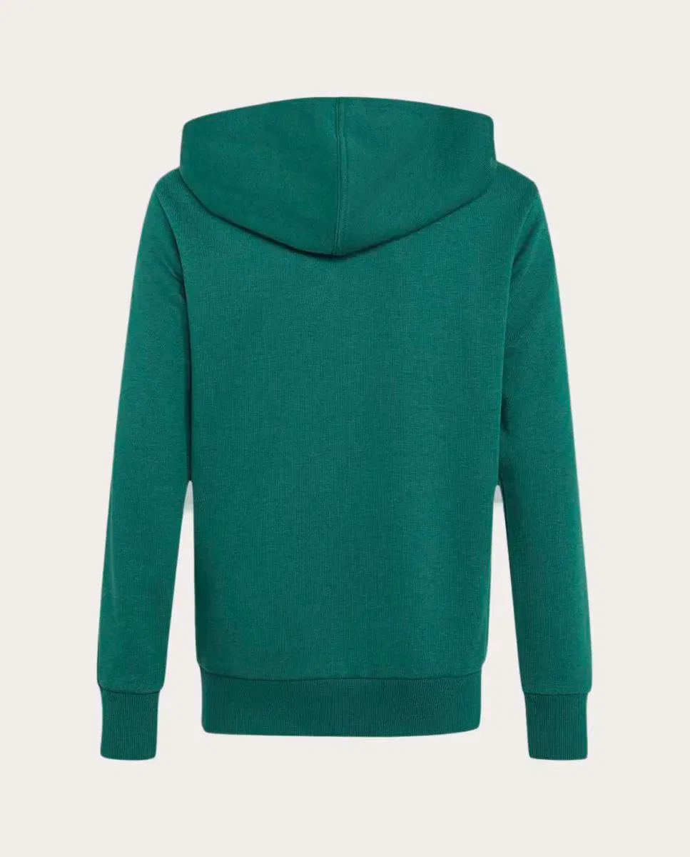 Детская худи для мальчиков из футера adidas, Verde — фото 2