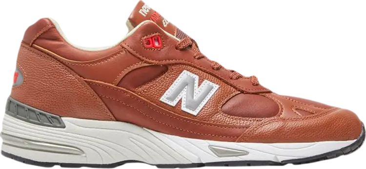 Кроссовки New Balance 991 Made in England 'Elite Gent Pack - Burnt Orange', коричневый — фото 2