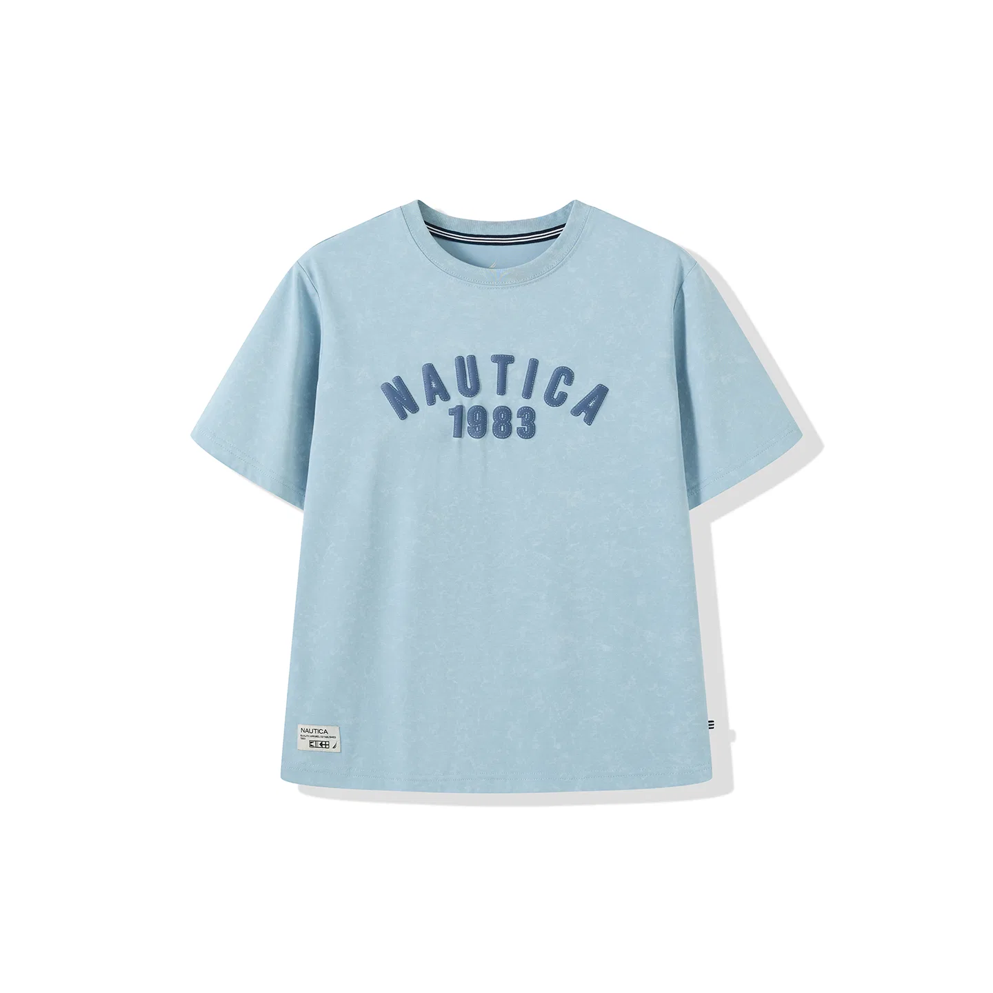Футболка с круглым вырезом, тонкая, Nautica, Light Blue