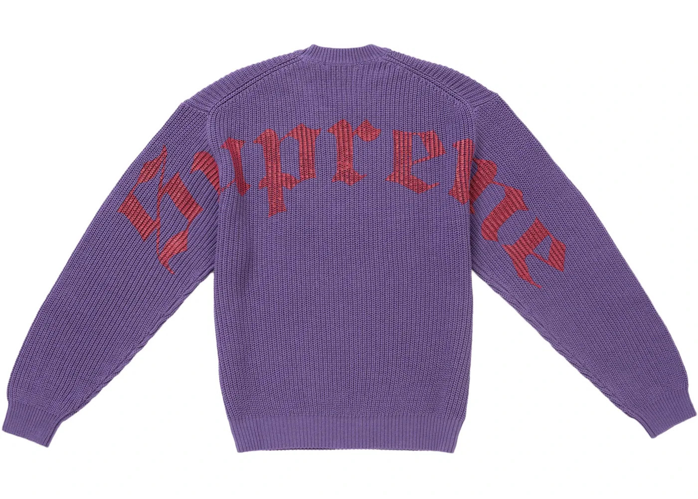Мужской свитер с принтом Supreme Old English Printed Purple